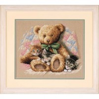 "Тедди и котята//Teddy & Kittens" DIMENSIONS