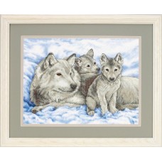 "Волчица и волчата//Mother Wolf and Pups" DIMENSIONS